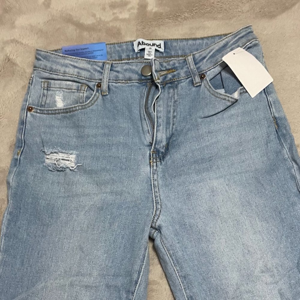 Abound Straight Leg Cut Ripped Jeans - Size 26